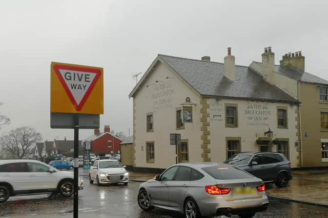 Broughton crossroads looks very different to the pre-bypass days - but it still has its problems