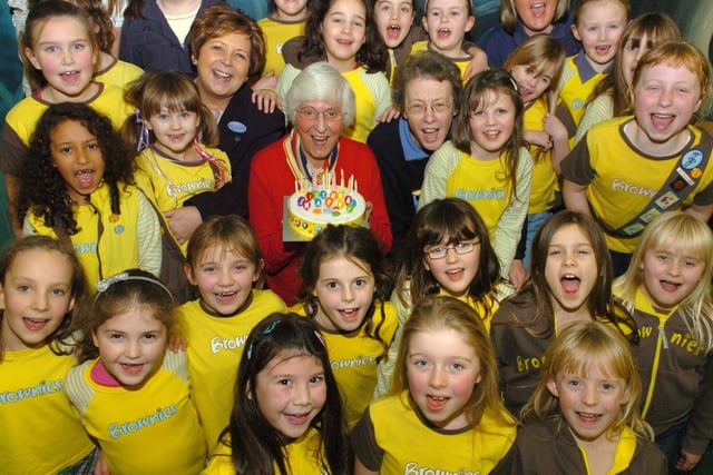 The Coupe Green Brownies celebrated their 30th Anniversary at Cheeky Monkeys in Bamber Bridge. With the 24-strong pack are district commissioner Linda Tennant, district president Elsie Newsham, and Susan Ashcroft who has been Brown Owl for 30 years