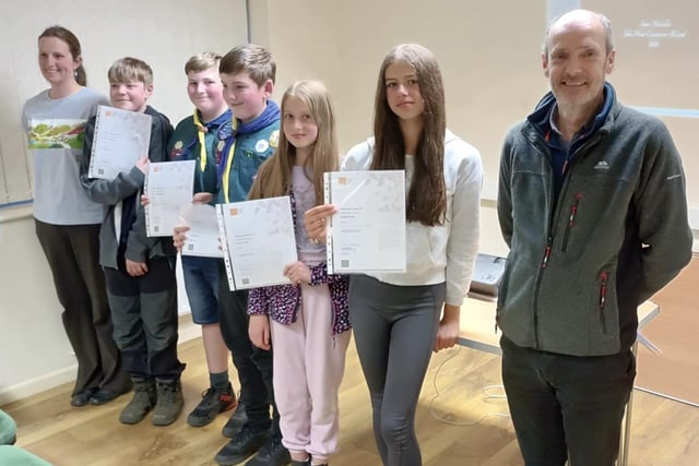 On Friday evening an awards ceremony was held to celebrate the achievement of five young people aged between 11 to 13 after they completed over 20 days of outdoor wilderness and conservation activities to achieve their John Muir Conservers award