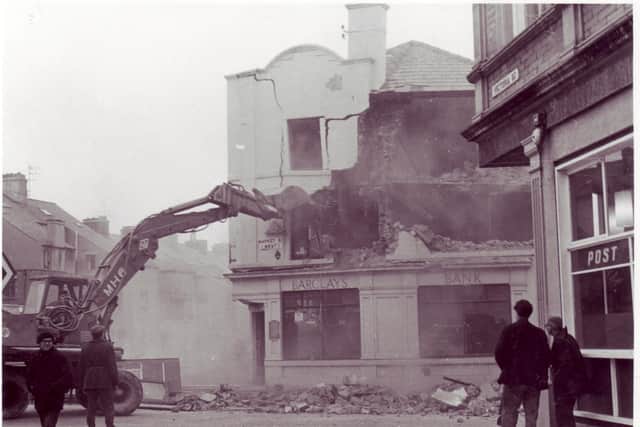 The demolition of the Royalty Theatre to make way for the Arndale Centre in Morecambe.