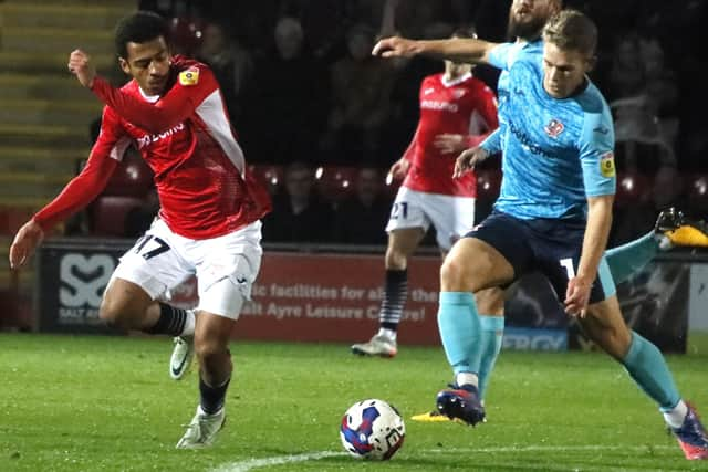 Morecambe drew their last home match against Exeter City