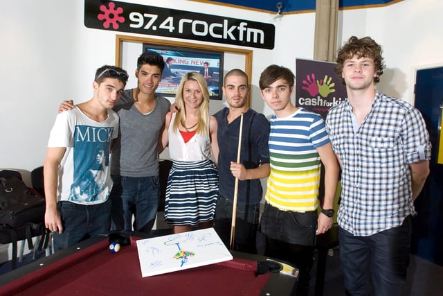 The Wanted at Rock FM - Tom, Siva, Max, Nathan and Jay