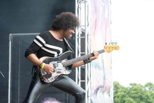 Dizzy Lizzy a Thin Lizzy tribute act perform at Rockprest 2023 at Moor Park in Preston. Photo: Kelvin Lister-Stuttard