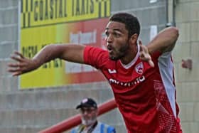 Max Melbourne hit the woodwork seconds before Port Vale scored Picture: Michael Williamson