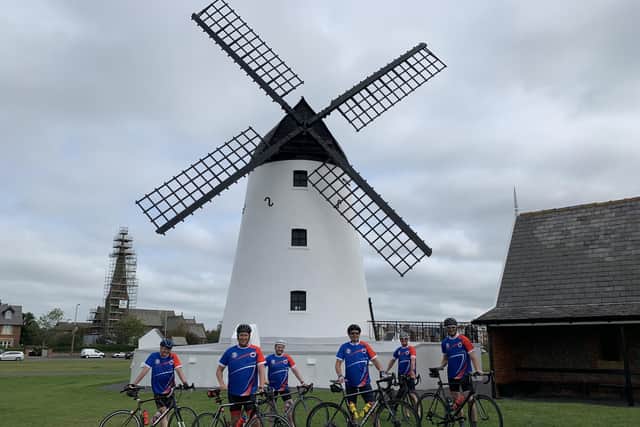 Leyland Trucks staff at a charity cycle held by non-profit Helping Hand.