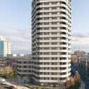All of the apartments within the striking building were going to be for rent - but not any more  (image: Buttress Architects)
