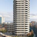 All of the apartments within the striking building were going to be for rent - but not any more  (image: Buttress Architects)