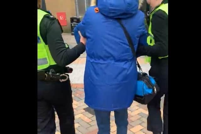 A 58-year-old man from Leyland was arrested after being confronted by members of an online child protection group in Leeds on Friday, April 14