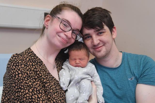 Thea Rae Whalley, born at Royal Preston Hospital on the 16 October at 19:23, weighing 6lb 14, to Arron Whalley and Amber Wormwell, of Longridge