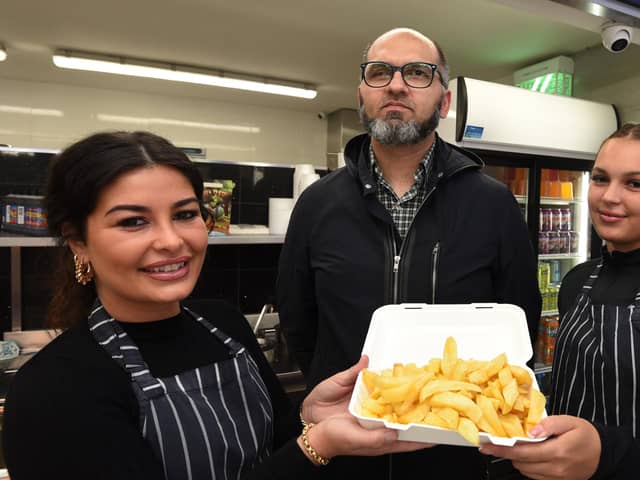 He is used to serving up feel-good food, but Asif Ali - pictured with two of his staff at King Kod on Watling Street Road - fears the energy bill he will soon be forced to digest