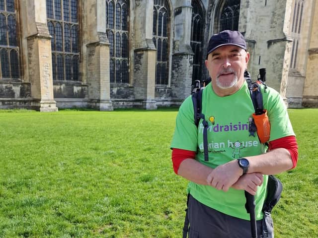 Martin Brown, 58, from Chorley, is embarking on a 90 day trek to Rome in memory of his late mum and to help raise funds for Derian House Children’s Hospice