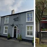 Left is the Hinds Head Hotel and right is China Garden