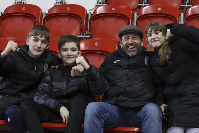 Preston North End fans enjoy the pre-match atmosphere