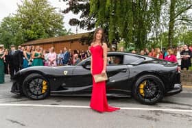 Let's start with a Penwortham Girls' High School pupil arriving in a Ferrari!