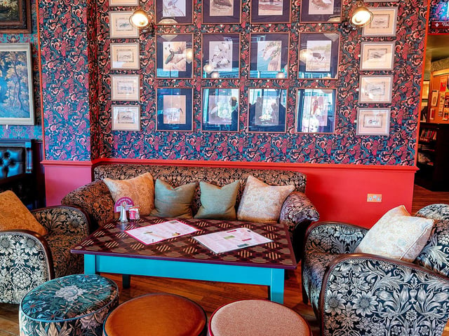 Some colourful seating.