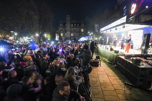 Scenes from the Preston Christmas Lights Switch On on Saturday November 19