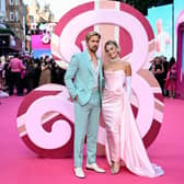 Ryan Gosling and Margot Robbie at the Barbie European Premiere at Cineworld Leicester Square on July 12, 2023. (Photo by Gareth Cattermole/Getty Images)