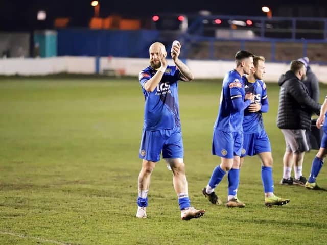 Andy teague made his long-awaited comeback against South Shields
