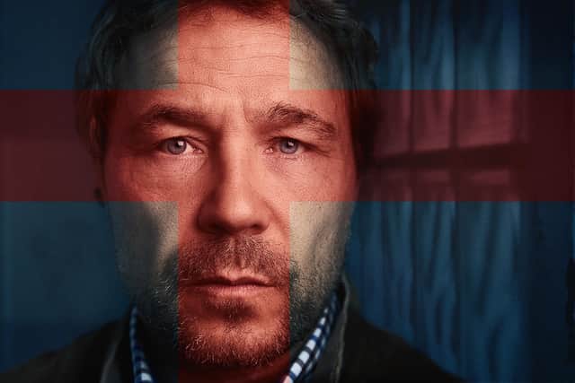 ITV of Stephen Graham as Matthew Collins in the ITV drama The Walk In. The true story behind a neo-Nazi plot to kill a British MP has been turned into a television drama. T