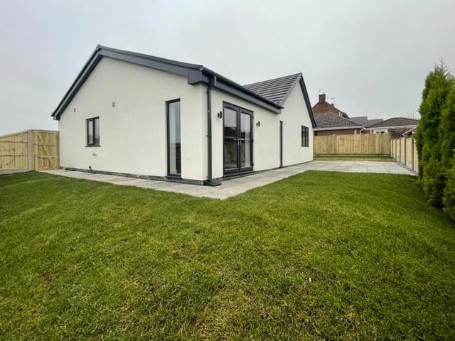 A shot of the back garden at the Windmill Rise property. As you can see, it's low maintenance - if that's how you like it.