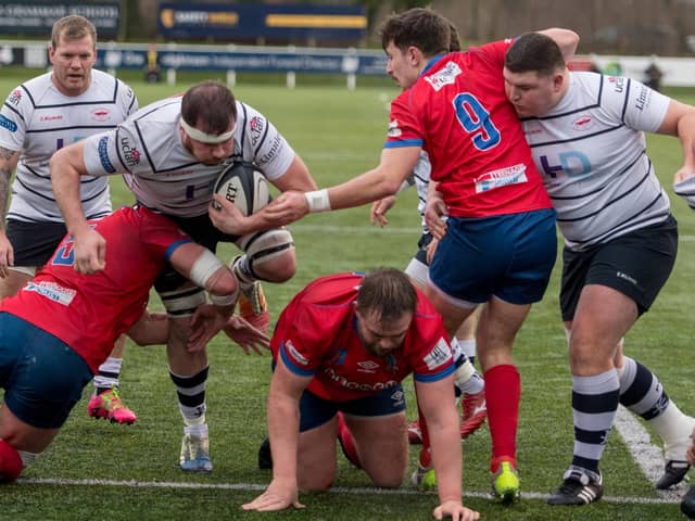 Match action from Preston Grasshopper's narrow loss to Sheffield (photo: Mike Craig)