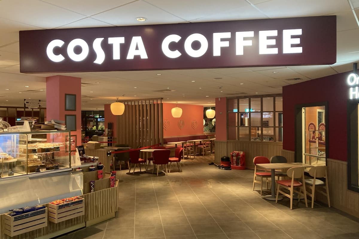 Costa In Store New Costa drive-thru next to Tarleton's Aldi supermarket moves closer