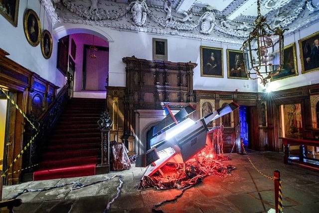 An alien spaceship 'crashes' into Astley Hall