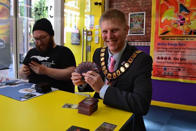Preston Mayor visits City Centre 'Geek Retreat'.
