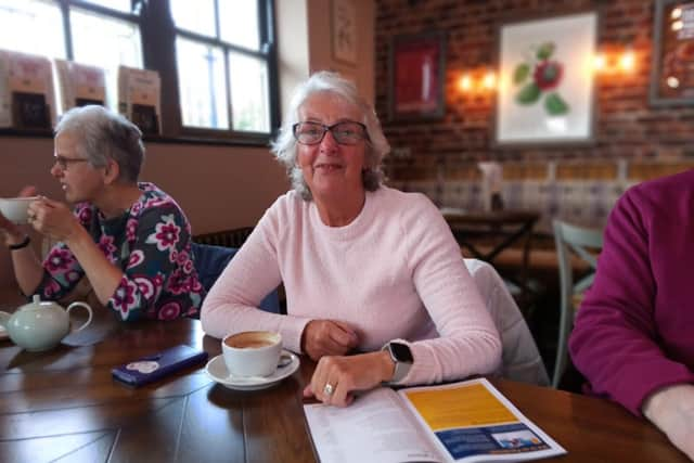 Preston Oddfellows member Sandra Browell, centre, at a recent event