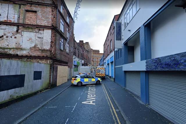The 19-year-old victim suffered serious facial injuries and needed surgery after he was punched in the head in the alley at the side of Slug and Lettuce in the early hours of Sunday, September 4