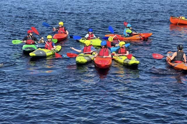 On the water