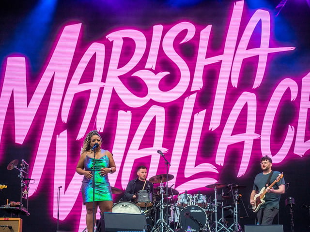 Marsha Wallace on stage
