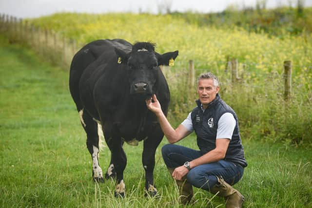 Cockerham farmer Philip Halhead is warning of the dangers of sky lanterns to wildlife and cattle  Photo: Dan Martino