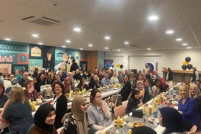 Breaking their Rosemere Ramadan Challenge fast are many of Professor Mohammed Munavvar’s Royal Prest