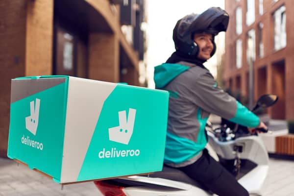 A Deliveroo rider - a sight that delights many a Prestonian