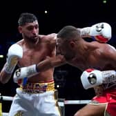 Amir Khan in action against Kell Brook in what would be the former world champion's final fight