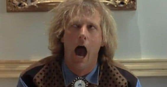 Hugh relief for Jeff Daniels in Dumb and Dumber