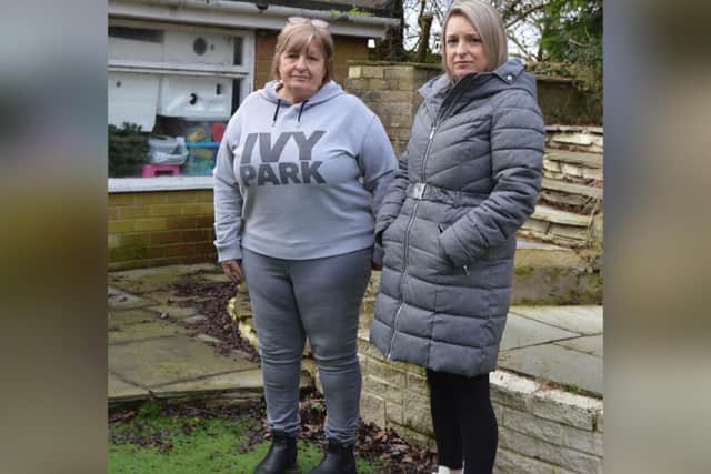 Terri Dainty and her mum, Sue, have been left £9215 out of pocket after hiring a rogue trader during the pandemic who has left Terri's garden in a dangerous state.