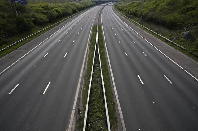 Mid-afternoon on April 12 and the M6 motorway is deserted as people heed the official advice and stay home on Easter Sunday, traditionally a busy weekend for day trippers and holiday makers