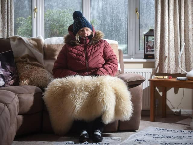 Carole has spent the weekend in a cold house waiting for a plumber to mend her burst.