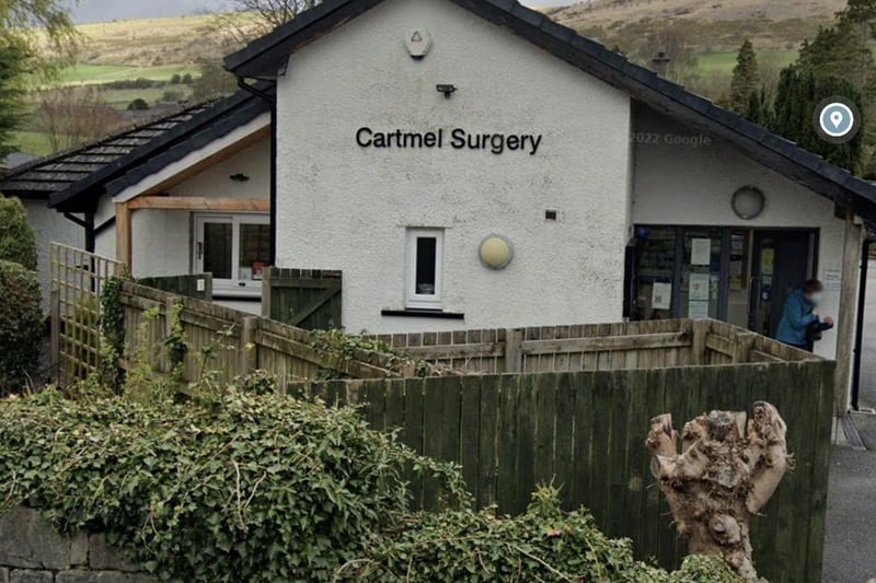2. Cartmel Surgery - Coming in second was Cartmel Surgery, where 87.8% of 123 people said their experience at the practice was very good, and 10% described it as good.

It meant the practice was rated at least good by 97.8% of patients, making it the second-highest rated practice in Lancashire and South Cumbria.