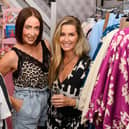 Owner of KT Boutique Karen Todd who will be holding a charity fashion show next Thursday evening (October 20) at the Lancastrian Suite in Chorley Town Hall, pictured with former Housewives of Cheshire star Leanne Brown who will also be in attendance