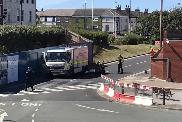 An Army bomb disposal unit was called to Blackpool North Railway Station following reports of a suspicious package on Sunday, July 10