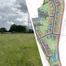 The site and lauout of the proposed affordable housing estate near Sidgreaves Lane in Cottam (site: Mosaic Town Planning, via Preston City Council planning portal )