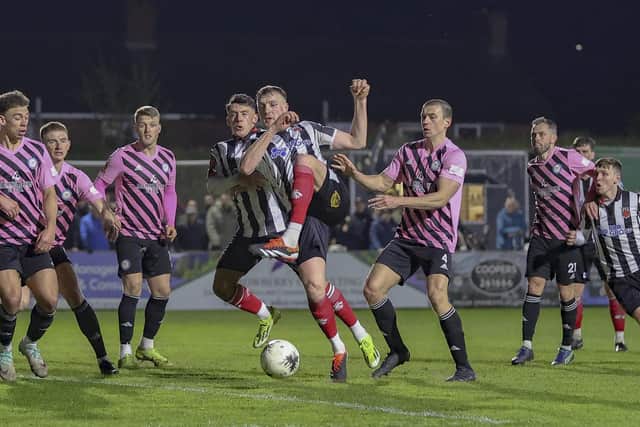 Jack Sampson in action against c=Curzon Ashton (photo: David Airey/dia_images)
