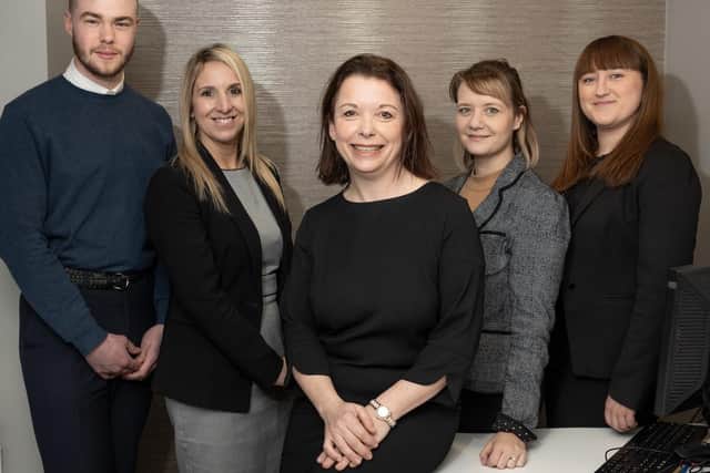 Director Lisa Lodge (centre), head of the Private Client department at Vincents Solicitors, with Zak Croft, Donna Matthews, Katie Shires and Amy Whiteside