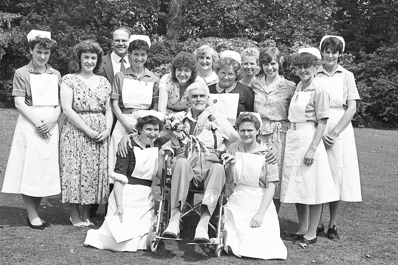 Couple who got married at St Catherine's Hospice in Preston.
June 1986
