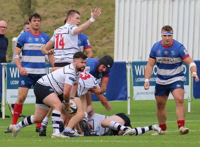 Action from Preston Grasshoppers' defeat to Sheffield (photo courtesy of Colin Fisher)