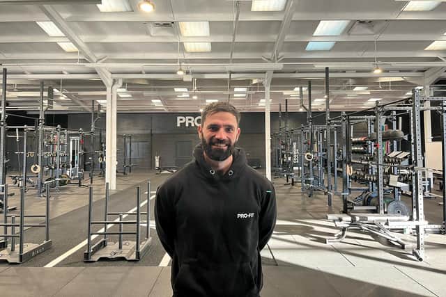 Pro-fit co-owner Chris Warren said: "Our main thing is we want people to achieve their potential but we also want to bring the community aspect, as it says on the wall, when you're here you're family, we want to bring that in to fitness."