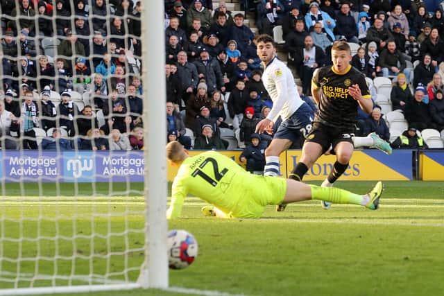 Tom Cannon scores his first PNE goal